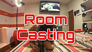 Perla moans loudly as her pussy gets licked in doggystyle casting! 😍