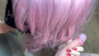 did you see her sucking two dicks?