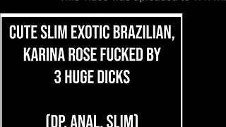 Karina Rose, are you ready for three huge cocks in DP anal with monster BBC and dirty talk?
