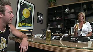 Step Mom Uses Big Tits for Dick in Office