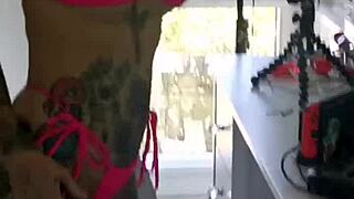 Melody Radford, why are you trying on that micro bikini?