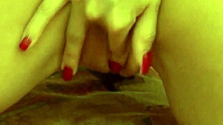 Is that beautiful girl masturbating on the couch?