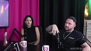 I watch bruna carlos mathheus caetano kel abate and bruno abate get their wet pussies after blowjobs and sex on sheer red