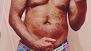 fat cock black dude blows his load before meeting sugar mama