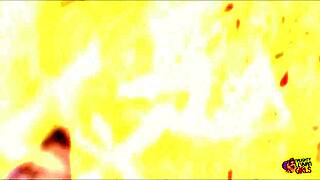 Blonde and Brunette Discuss House Rooms Then Engage in Lesbian Sex