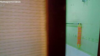 Old hairy dude gets a blowjob from beauty in pov