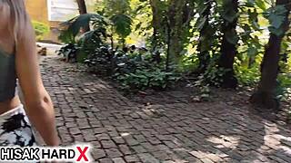 I turned 18 and invited my friend to take my virginity in the woods, feeling every touch and moan.