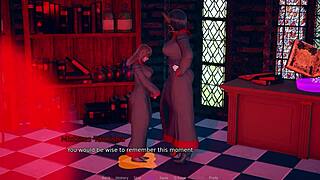 lets play the chosen acolyte - prologue with anal assfucking and hairy pussy licking