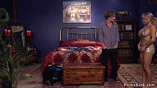 Young Dude Rough Bangs Tied Busty Milf