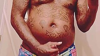 fat cock black dude blows his load before meeting sugar mama