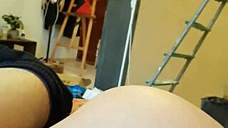 Ella toma mi polla en su culo profundamente