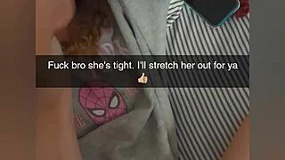 Watch my cheating college girlfriend get fucked on Snapchat to pay the debt - cucked and covered in cum