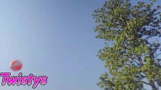 Arietta Adams Stewart and Redhead in White and Blue Explore Lesbian Pleasures on Twistys