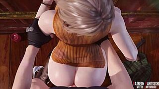 Ashley Dances Seductively, Rips Clothes in Intense Monster Encounter