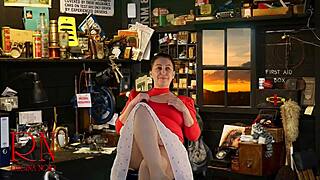 its weird you in my home with sexy legs and high heels right in front of your nose 😏