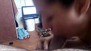 Blowjob On Lover In Trailer With Intense Passion