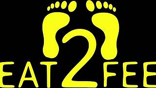 giggles struts her feet in heels, showing off close up 😍