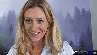 Blonde Realtor Uses Improved Sales Technique Involving Sex