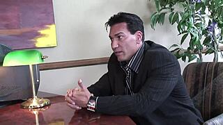 Brunette Sexy Secretary Gives Blowjob Then Fucks Passionately