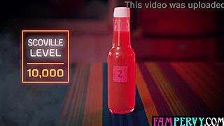 Stepsisters Hot Sauce Challenge Leads to Threesome with Stepbro?