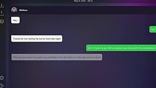 Melissa plays dirty texts ending