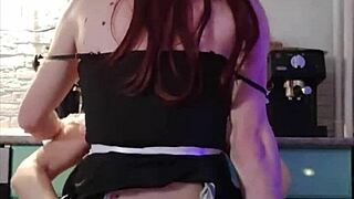 i invited a guy from a dating site and fucked him in a maid costume