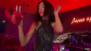 Public Pickup In A Nightclub And Wild Sex With Bondage Creampie