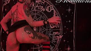 Gothic Girl and Her Ritual to Have Sex with Her Boyfriend!