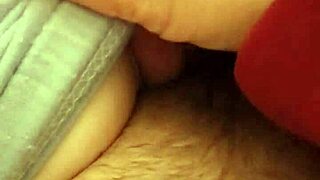 She touches herself in pajamas