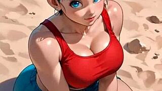 European solo performance by Bulma character