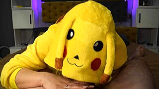 Pikachu Devours Sperm