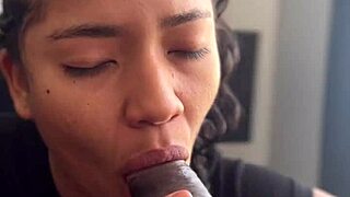 Blowjob pov with huge bbc -amateur couple- nysdel