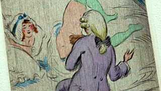 In a vintage era, erotic art comes alive with sensual details