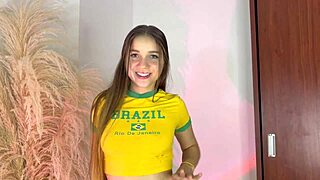 Stepson's Oiled Striptease Leads To Intense Blowjob.