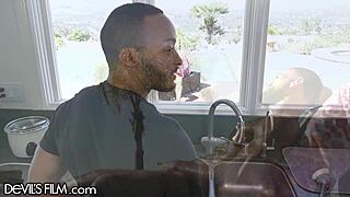 Devilsfilm hot bi-couple want to share that studly cock 😏.