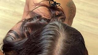 sultry lady in black bodysuit explores the thrill of anal sex