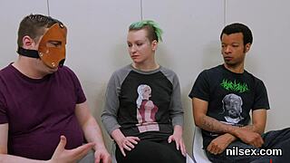 Naughty kitten enters the asshole asylum for some awkward treatment.