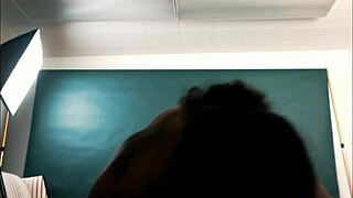 Exotic model poses for photographer