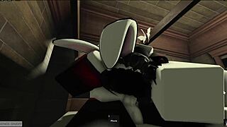 i, the masked man, fuck a resting cosplayer girl. almost cum inside her with anal and blowjob.