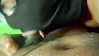 She Holds Cock In Mouth For Intense Throat Cum