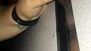 My homemade gloryhole encounter with thickdickbandit led to sloppy sucking and swallowing