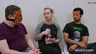 Naughty kitten enters the asshole asylum for some awkward treatment.