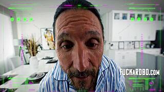 Nurse Bot Handles Old Man's Horniness!