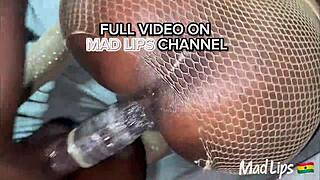 Slim Black Lactating Milf's Emotional Fuck