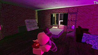 the redhead with a big body gets her ass pounded in roblox style