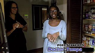 Dr. Tampa fucks student interns while they giggle in the hospital