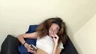 jada slim goes live in her panties showing off curvy ass