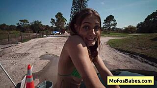 Jc Wilds Johnny Love Natural Busty Teen 18+ Enjoy Big Dick Inside Her During Car Wash Fundraiser