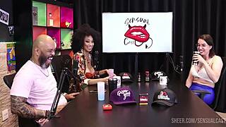 Negra gostosa e safada chupando o pau da transsexual deixando todo molhadinho - melissa leal watch on sheer red 😈