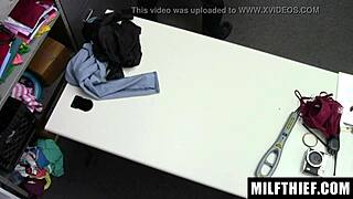 Hot milf Lisey Sweet gets caught stealing lingerie and fucked